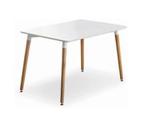 Life Interiors Halo 4 Or 6 Seating Dining Table Single, White
