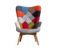 Life Interiors Harper Patchwork Armchair, Single Multi