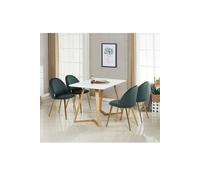 Life Interiors 'lucia Dallas' Dining Set Includes A Table And Set Of 4 Chairs In Beige Beige One Size