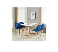 Life Interiors 'lucia Dallas' Dining Set Includes A Table And Set Of 4 Chairs In Blue Blue One Size