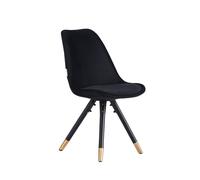 Single' Sofia Velvet Dining Chair' Upholstered Dining Room Chair Life Interiors Black One Size