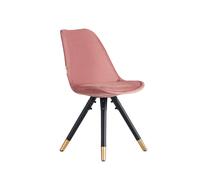 Single Sofia Velvet Dining Chair Upholstered Dining Room Chair Life Interiors Pink One Size