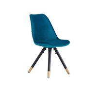 Single' Sofia Velvet Dining Chair' Upholstered Dining Room Chair Life Interiors Blue One Size