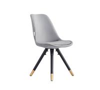 Life Interiors Single Sofia Velvet Dining Chair Upholstered For Dining Room Kitchen Restaurant Office, Light Grey, Grey