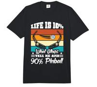 Life is 10% What Others Tell me and 90% Pinball Comfort Colors Adult Heavyweight T-Shirt