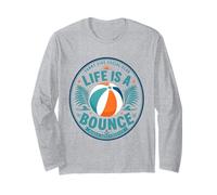 Life is A Bounce Beach Days Forever Retro Summer Vacation Long Sleeve T-Shirt