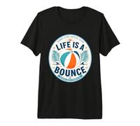 Life is A Bounce Beach Days Forever Retro Summer Vacation Premium T-Shirt