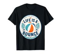 Life is A Bounce Beach Days Forever Retro Summer Vacation T-Shirt
