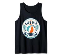 Life is A Bounce Beach Days Forever Retro Summer Vacation Tank Top