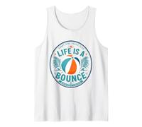 Life is A Bounce Beach Days Forever Retro Summer Vacation Tank Top