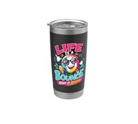 Life is A Bounce Beachy Funny Beach Ball Summer Vacation Stainless Steel Insulated Tumbler