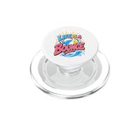 Life Is A Bounce Funny Beach Ball Cartoon Summer Vacation PopSockets PopGrip for MagSafe