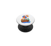 Life Is A Bounce Funny Beach Ball Summer Waves Vacation PopSockets Adhesive PopGrip