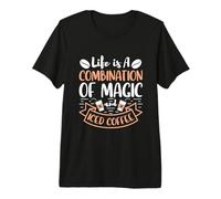 Life is a Combination of Magic and Iced Coffee Premium T-Shirt