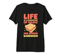 Life is a Combination of Magic and Reuben Sandwich Premium T-Shirt