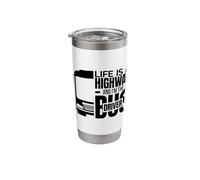 Life is a Highway Bus Spotter Stainless Steel Insulated Tumbler