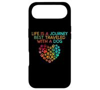 Life is a journey best traveled with a dog paw heart Case for iPhone Air