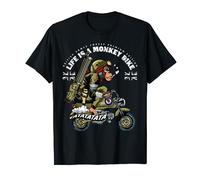 Life is a Monkey Bike British Armed Forces Vintage Edition T-Shirt