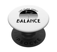 Life Is All About Balance - Flamingo Lover PopSockets Adhesive PopGrip