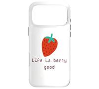 Life Is Berry Good Strawberries Berries Lover Fruit Case for iPhone 17 Pro Max