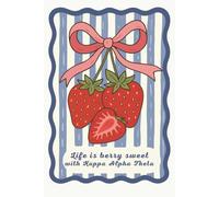 Life is Berry Sweet with Kappa Alpha Theta: Strawberry-Themed Notebook and Journal | 6x9 Inches, Lined Pages, Perfect Gift for Sorority Sisters, Kappa Alpha Theta