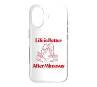 Life is Better After Mimosas Funny Sunday Brunch Graphic Art Case for iPhone 17