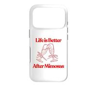 Life is Better After Mimosas Funny Sunday Brunch Graphic Art Case for iPhone 17 Pro