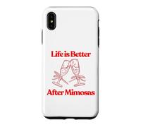 Life is Better After Mimosas Funny Sunday Brunch Graphic Art Case for iPhone XS Max