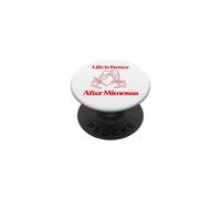 Life is Better After Mimosas Funny Sunday Brunch Graphic Art PopSockets Adhesive PopGrip