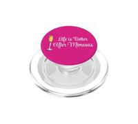 Life is Better After Mimosas Funny Sunday Brunch Graphic Art PopSockets PopGrip for MagSafe