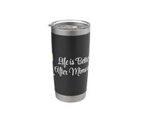 Life is Better After Mimosas Funny Sunday Brunch Graphic Art Stainless Steel Insulated Tumbler