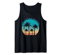 Life Is Better At The Beach Sunset and Palm Trees Tank Top