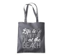 Life is Better at The Beach Tote Shopping Bag 10 Litres Capacity 42 x 38cm