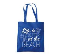 Life is Better at The Beach Tote Shopping Bag 10 Litres Capacity 42 x 38cm
