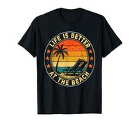 Life is Better At The Beach Tropical Sunset Vacation T-Shirt