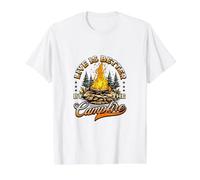 Life is Better At The Campfire - Funny Camper Camp Camping Value Graphic T-Shirt, Men, White, L