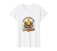 Life is Better At The Campfire - Funny Camper Camp Camping Value Graphic T-Shirt, Women, White, XS