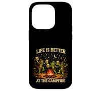 Life Is Better At The Campfire Gnome Goblins Beer Camping Case for iPhone 14 Pro