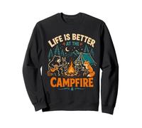 LIFE IS BETTER AT THE CAMPFIRE Outdoor Adventure Campers Sweatshirt
