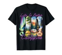 Life Is Better At The Campfire Outdoor Lifestyle Natur Lover T-Shirt