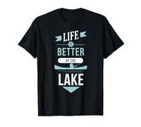Life is Better at The Lake Canoeing Nature Canoe Meme T-Shirt