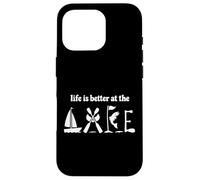 Life Is Better At The Lake Fishing Kayak Paddle Sailboat Case for iPhone 16 Pro