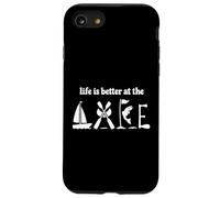 Life Is Better At The Lake Fishing Kayak Paddle Sailboat Case for iPhone SE (2020) / 7/8