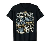 Life is Better At The Lake House Nature & Camping Enthusiast Value Graphic T-Shirt
