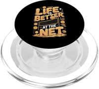 Life Is Better At The Net Beach Volleyball PopSockets PopGrip for MagSafe