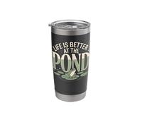 Life is Better At The Pond Frog Stainless Steel Insulated Tumbler