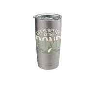 Life is Better At The Pond Frog Stainless Steel Insulated Tumbler