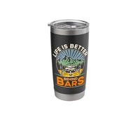 Life is Better Behind Bars Mountain Bike Bicyclette Bicycle Stainless Steel Insulated Tumbler