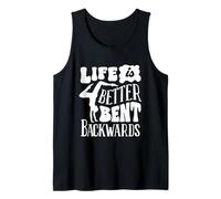 Life is Better Bent Backwards Contortionist Contortion Yoga Tank Top
