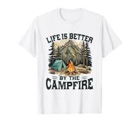 Life is Better by The Campfire Quote Design T-Shirt